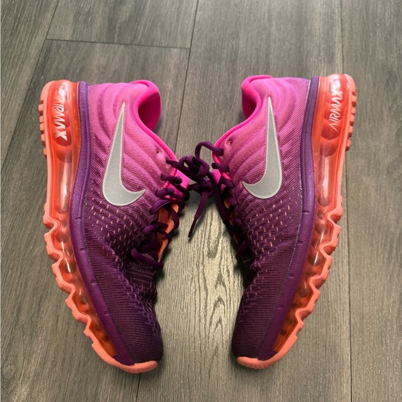 Nike Air Max 2017 Women Running Shoes 849560-502 Pink Purple Orange Sz 10.5 RARE - Picture 1 of 7